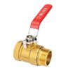 Brass High Performance Male/Female Valve 1 inch DN25 Water Pipe Valve with Red Handle