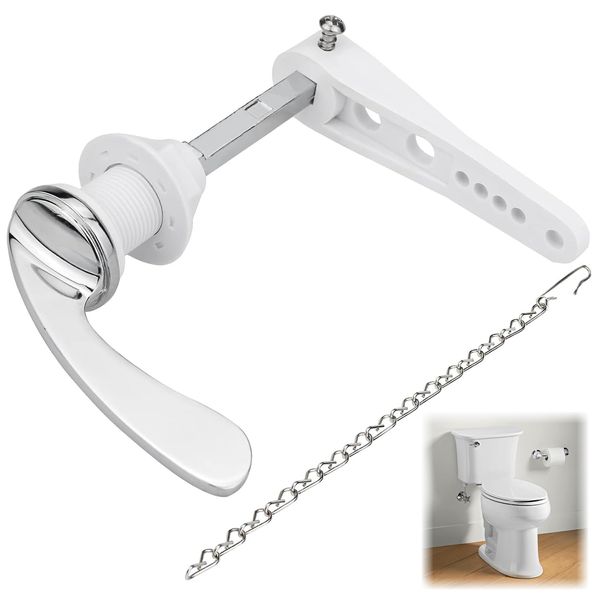 Toilet Flush Handle Replacement,Alloy Toilet Handles Flush Lever,toilet flush tank lever,Universal Toilet Flush Handle,Alloy Toilet Handles,toilet cistern flush handle (Flush Handle with Chain)