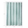 SKL Home Leaf Silhouette Shower Curtain, Aqua