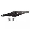 Decorative 16inch Heavy Duty Gate Hinge Black Outdoor