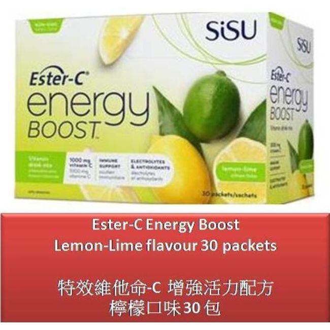 30 P Ester-C Energy Boost Lemon-Lime flavour - SISU