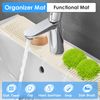 Faucet Mat for Kitchen Sink (White, Large)
