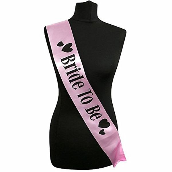 Light Pink ‘Bride To Be’ Sash With Heart