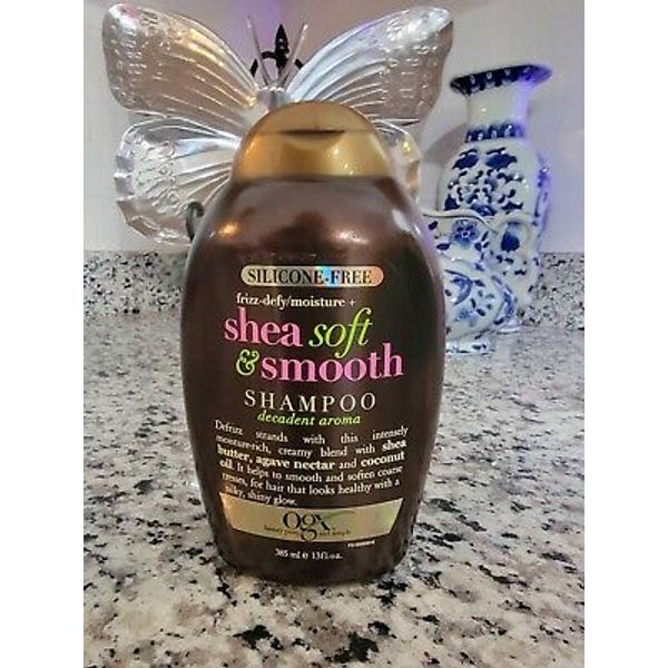Ogx Shea Soft & Smooth Shampoo 13 oz Frizz Defy Moisture Silicone Free