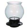 Hario Tea Dripper Largo Spherical Clear Glass Tea Brewer with Button Release, Packof1