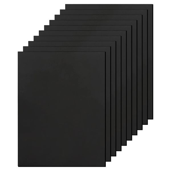 TAIANJI 10 PCS EVA Foam 6mm Polystyrene Foam Core Sheets Black Foam Sheet Black Foam Sheets Craft Foam Squares A4 Black Foam Boards for DIY Projects Adornment