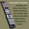 Universal TV Remote Replacement Compatible for Most Brands LED LCD 3D HDTV Smart TV Remote Control