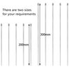 100 PCS Stainless Steel Cable Ties,Metal Self-Locking Cable Zip Ties (200mm)