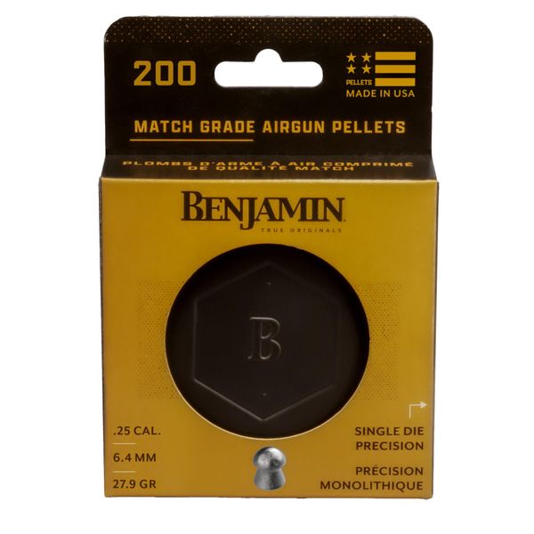Benjamin BD25 Single-Die .25-Caliber 27.9-Grain Domed Pellets (200-Count)