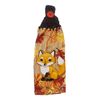 Handcrafted Brown Crochet Topped Fox Theme Kitchen Towel