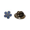 Masonic Enamel Forget-Me-Not Gold Lapel Pin - LP168 - Medium
