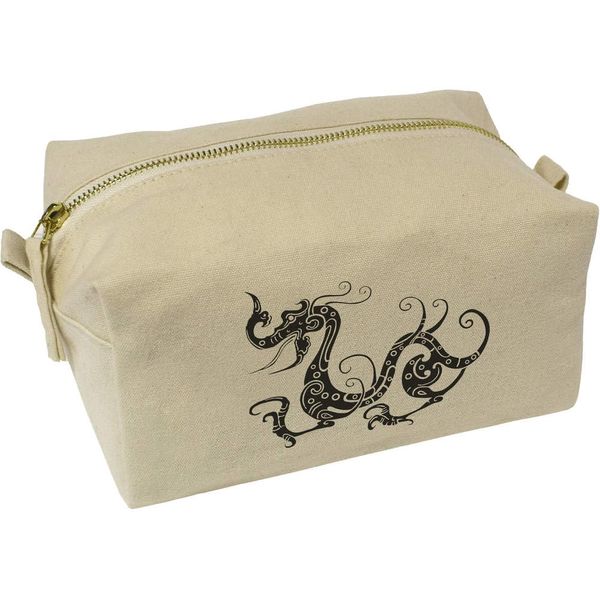 'Mythical Dragon' Canvas Wash Bag/Makeup Case (CS00038864)