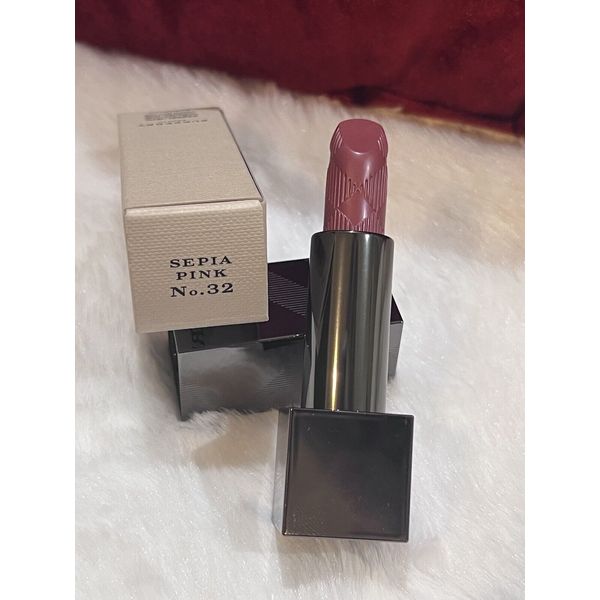 Burberry Lip Cover Soft Satin Lipstick No.32 SEPIA PINK 0.12 oz NIB~DISCONTINUED