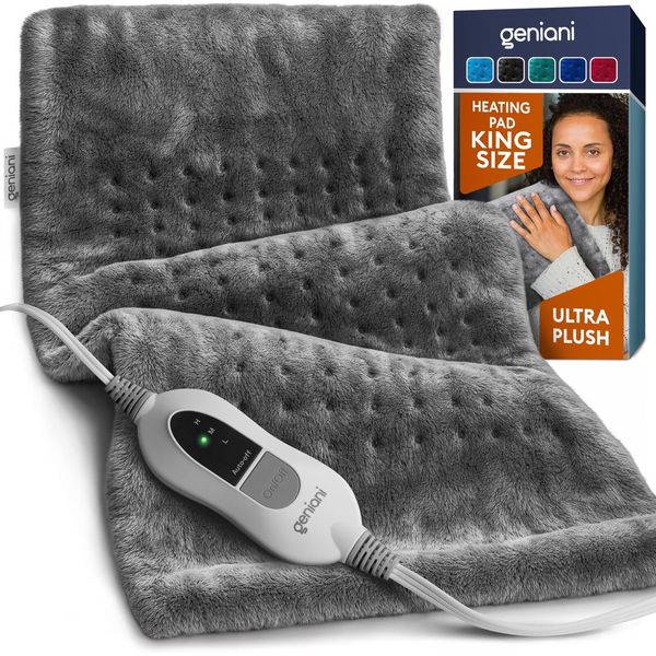 Large Electric Heating Pad for Back Pain & Cramps Relief, FSA HSA Eligible, A...