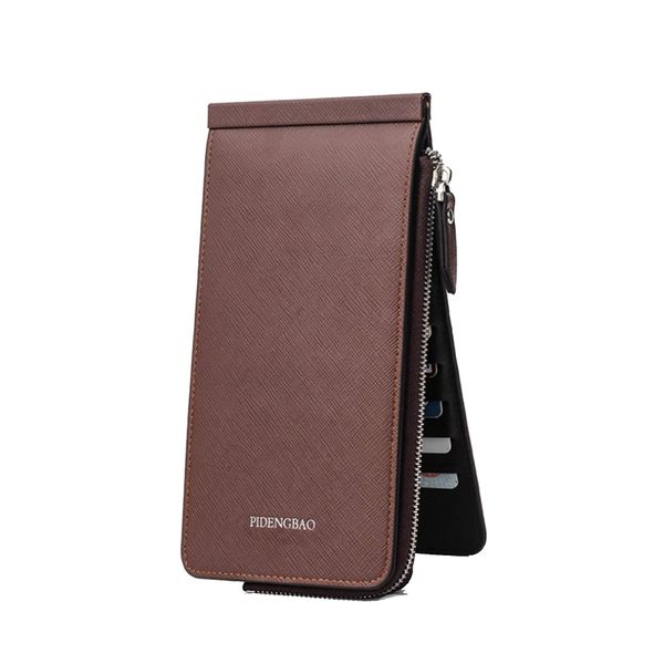 Aimoha Card Case, Slim, Smartphone Case, Large Capacity, Thin, Point Card, Card Holder, Wallet, Men's, Business, Tri-Fold, Long Wallet, Working People, Students, High School Students, Present, Mother's Day, Work, Compact, 3.9 x 7.9 inches (10 x 20 cm), St