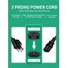 FITE ON AC Power Cord Compatible with Powerfit 3D Elite Vibration Plate Exercise Machine