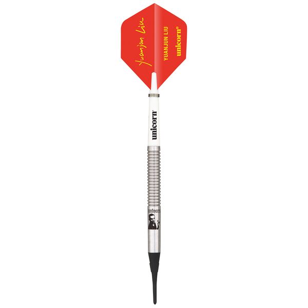 Unicorn Global 90 Percent Tungsten, Liu Yuanjun Soft Tip Darts, Red, 21 g