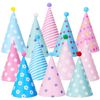 Beurio Birthday Party Cone Hats, 12 PCS