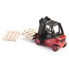 Siku 1722, Linde Forklift, 1:50, Metal/Plastic, Red, Movable Fork, Incl. 2 pallets