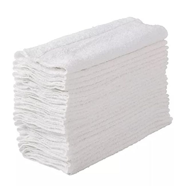 Member Mark Commercial Hospitality Towels Good for Hotels, spas and Residential use (White, washcloth Set), 12 inch x 12 inch