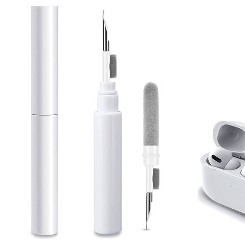 Airpods Cleaning Set for Airpods 1/2/3/Pro, Kuataty 3-in-1 Creative Headphone Cleaning Kit, Portable Airpod Accessories Cleaning Pen Compatible Headphones Charging Box, Camera, PC, Mobile Phone