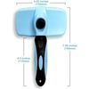 Pets First Self Cleaning Slicker Brush for Dogs & Cats Safe & Fine Bristles