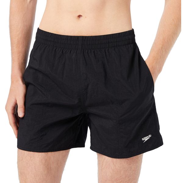 Speedo Men's Essential 16" Watershort, Solid Black, size:XL