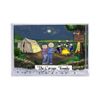 PrintedPerfection.com Personalized Friendly Folks Camping Couple, Four Children MINI Snow Globe Frame Gift