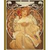 Vinyl Wall Decal Sticker Lady by Mucha GWray114B
