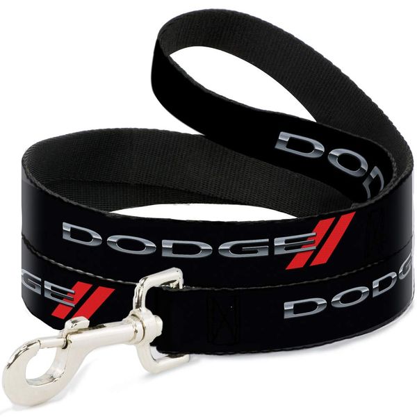 Dog Leash Dodge Red Rhombus Repeat 6 Feet Long 1.0 Inch Wide