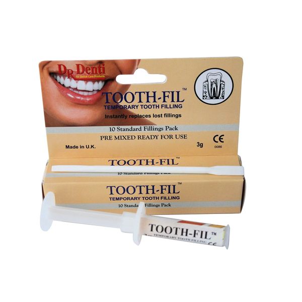 THREE PACKS Dr Denti Tooth-Fil Temporary Tooth Filling 3g