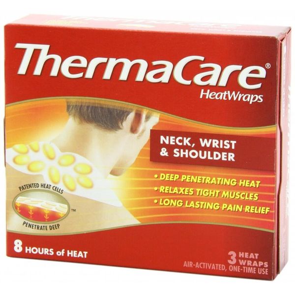 ThermaCare Air-Activated Heatwraps, Neck, Wrist & Shoulder, 3 HeatWraps (Pack of 7)