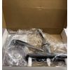Non-Metallic 1-Handle Standard Kitchen Faucet with Side Sprayer in Chrome