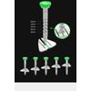 MZsplus Golf Tee, Adjustable Height, 5 Levels, Perfect as a Present, Competition Prize (Orange)