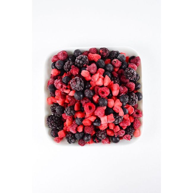 Mixed Berries - 3 Bags (Bull-Berry, Raspberry, Blackberry, Strawberry-), Tropical Maria, 17.6 oz (500 g) x 3