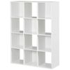 12 Cube Storage Organizer Wooden Bookshelf Display W/Removable Back Panels White