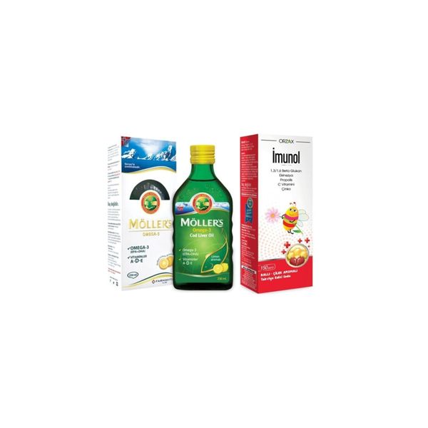 Omega 3 Balık Yağı Limon Aromalı 250 Ml + Imunol Şurup 150ml