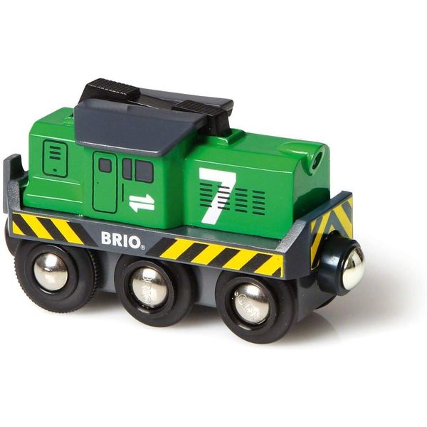 BRIO World Freight Engine Train, Battery Powered Train For Kids Age 3 Years Up