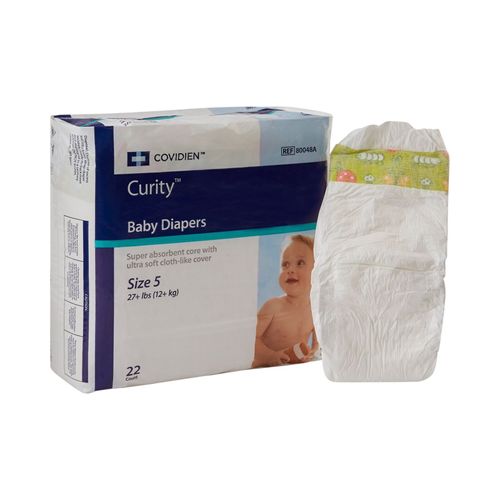 Cardinal Health Baby Diapers Wings Size 5 X-Large Over 30 lbs PK of 22
