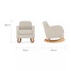 CuddleCo Etta Boucle Nursing Chair Mushroom