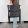 2 Step Black Portable Ladder Folding Safety Non Slip Small Stool Ladders