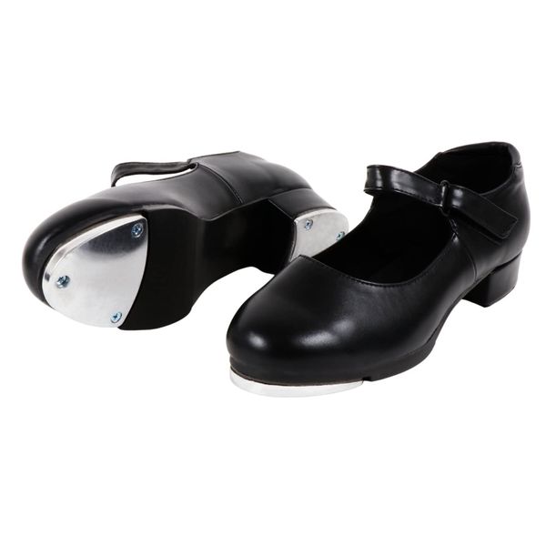 ACTYUK Tap Shoes, Synthetic Leather, Tap Dance, Ballroom Dance, Black