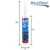 RecPro RV Window & Door Sealant | 10.2 fl. oz Cartridge | Includes Application Tip | Dries Clear