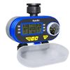 Water Hose Tap Timer Watering Computer with 2 Solenoid Valves Garden Irrigation System Controller, Blue