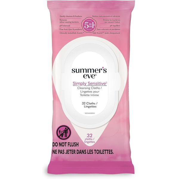 SUMMER'S EVE Cleansing Cloths for Sensitive Skin