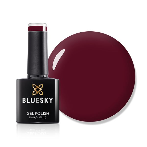 Bluesky Gel Nail Polish, AW22, Autumn 2022, Artsy Impact - AW2202, Red, Maroon, Long Lasting, Chip Resistant, 10ml (Requires Drying Under UV or LED Lamp)