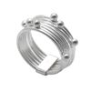 Silverly Women's 925 Sterling Silver Spinning Stackable 7 Interlinked Joined Layers Ball Bead Ring