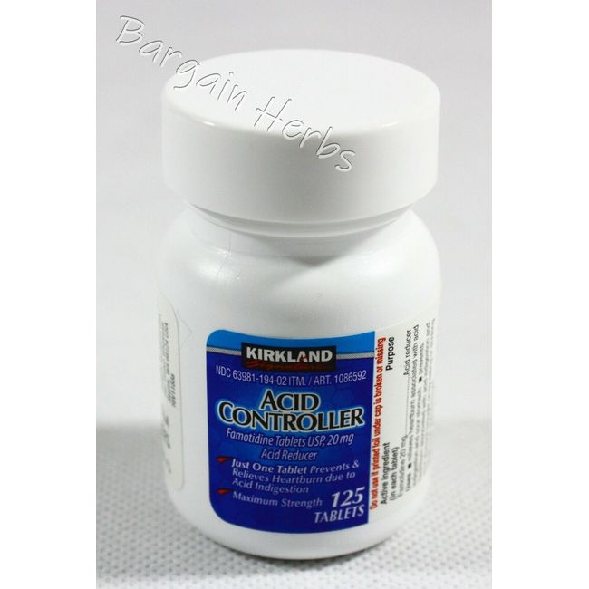 Kirkland Signature Acid Controller Famotidine 20mg 125 Tablets Free Shipping