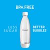 sodastream 1 L Slim White Carbonating Bottle Twin Pack