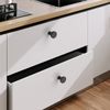 9BUILD 10 Pack 1.2 Inch Matte Black Cabinet Knobs Black Drawer Knobs Kitchen Cabinet Knobs Round Cabinet Knobs Black Knobs for Cabinets Dresser Knobs Knobs for Dresser Drawers